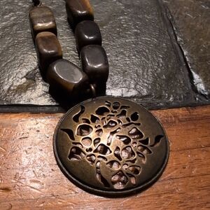 Avon Bronze and Brown Necklace